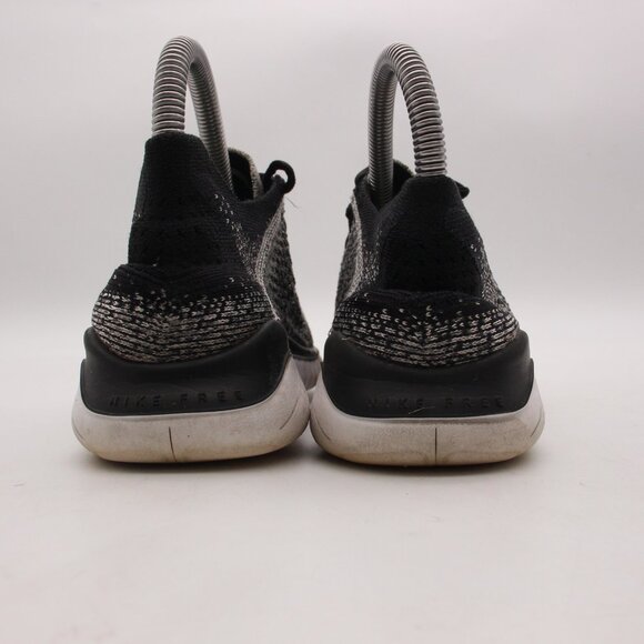 Nike Free RN Flyknit Women's Size 6 Black Gray Running Shoes 942839-101 - Picture 5 of 9
